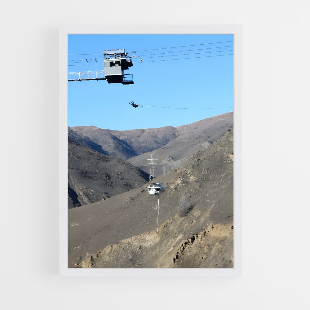 Poster Vertige Néozélandais – affiche Saut à l’élastique (vue 3)